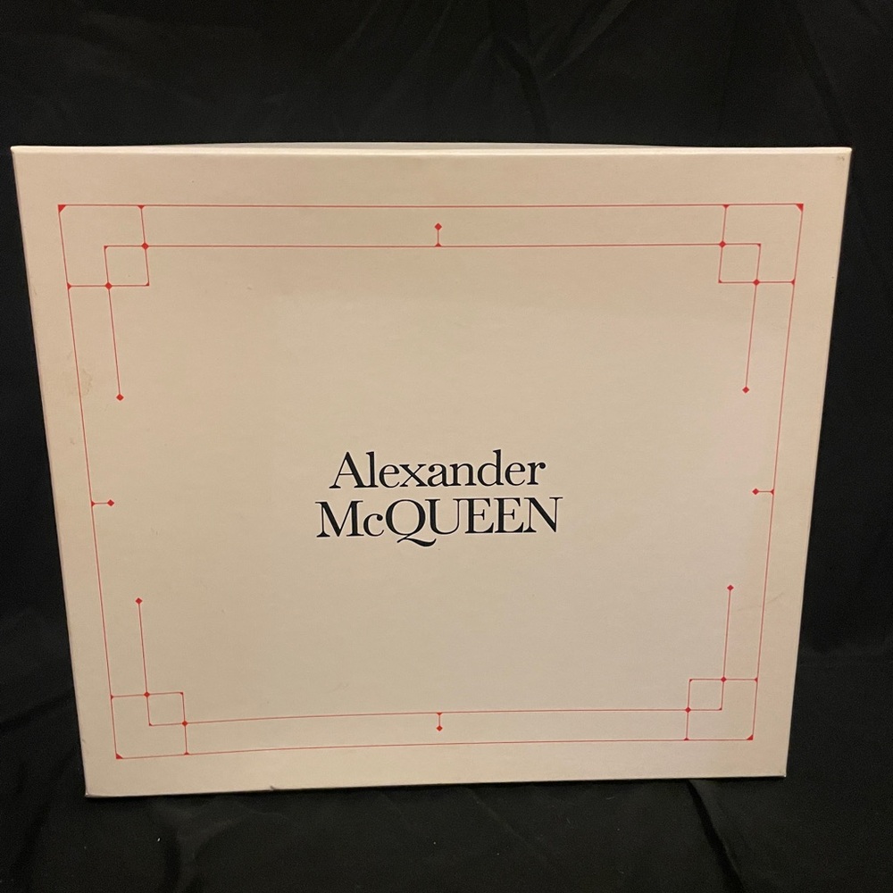 Alexander McQueen White Box with Red Detailing